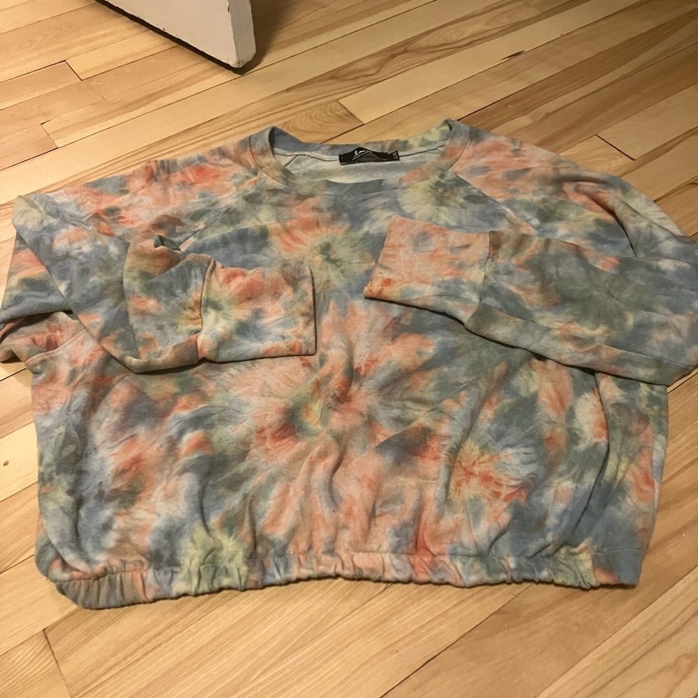 Tie-Dye Crew Neck Sweater